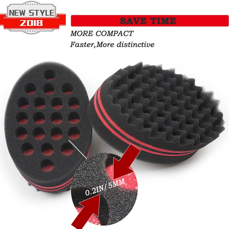 AIR&TREE Magic Barber Sponge Brush for Waves, Dreadlocks, Coils, and Afro Curls - Hair Care Tool with 7 & 16 mm Diameters (1 PCS) - Image 5